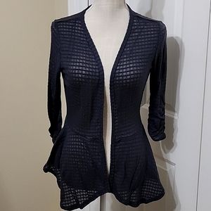 CANDIE'S FIGURE FLATTERING LIGHT GREY CARDIGAN